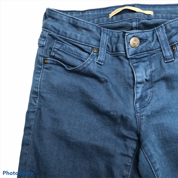Vince Crop Skinny Ankle Glacier Blue Stretch Jeans - Picture 5 of 16